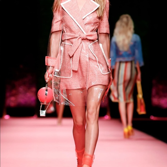 Elisabetta Franchi runway rain coat/ trench coat S - Picture 3 of 11